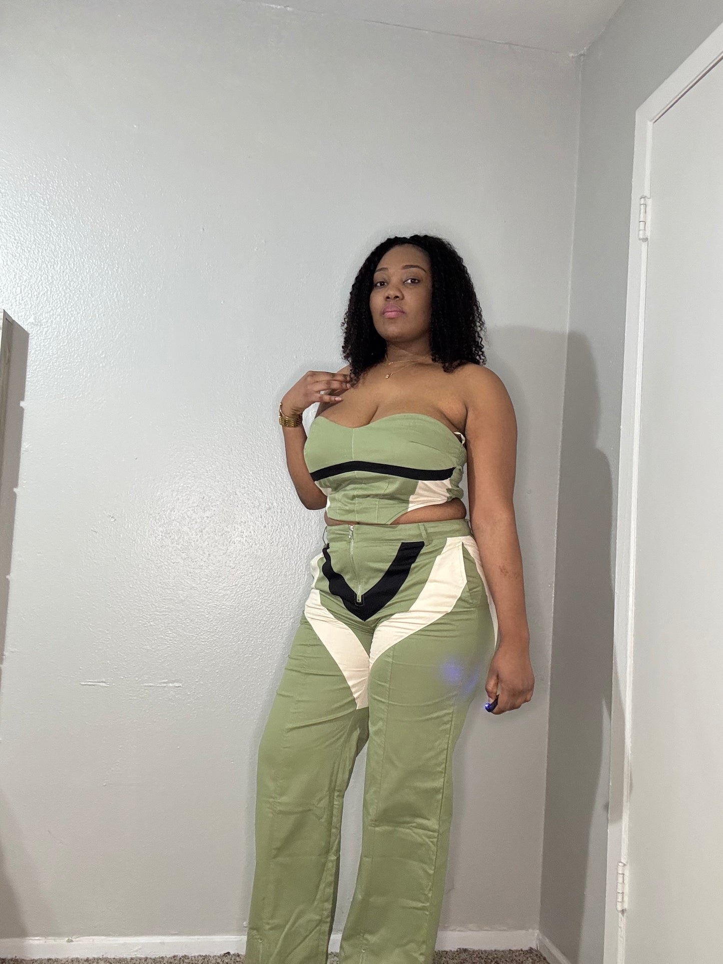 Colorblock Hourglass 2-Piece Set