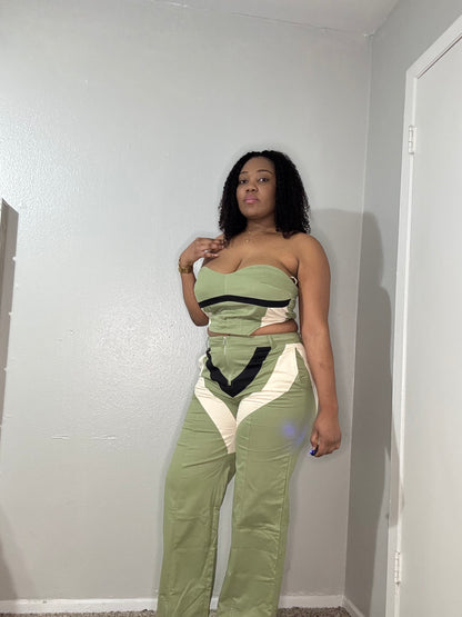 Colorblock Hourglass 2-Piece Set